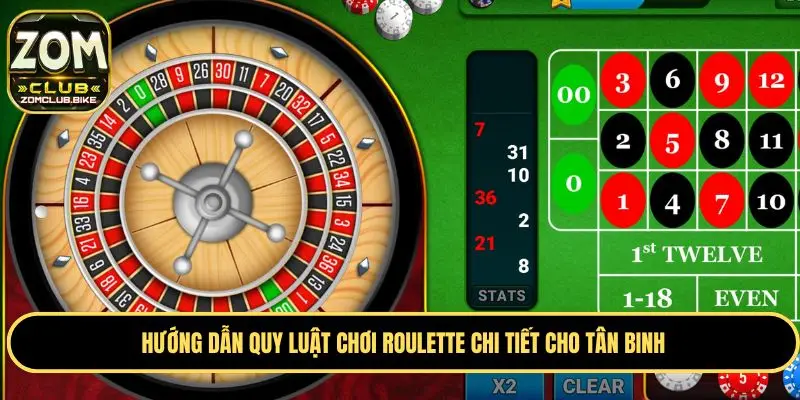 Roulette Zomclub - Làm Giàu Nhanh Cùng Vòng Quay May Mắn 2 Hướng dẫn quy luật chơi Roulette trực tuyến cho tân binh